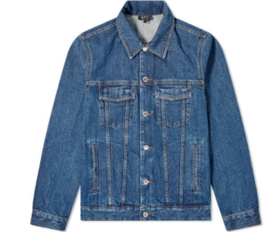 A.P.C. デニム メンズファッション コート ジャケット メンズ 【 Charles Denim Jacket 】 Washed Blue