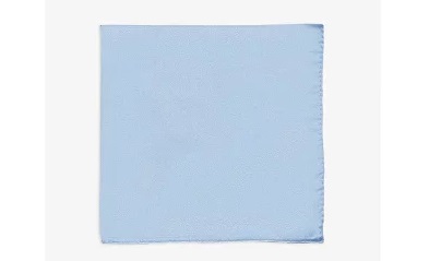 ランバン LANVIN メンズ ハンカチ・チーフ 【Silk pocket square】BLUE