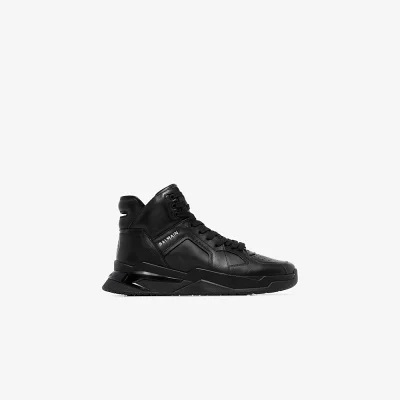 Balmain  black B-Ball leather sneakers