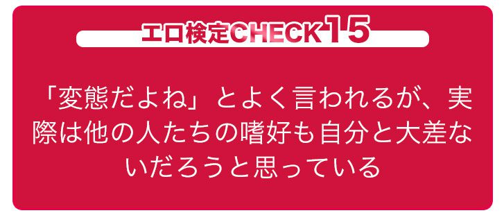 エロ検定CHECK15